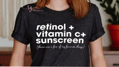 Retinol Vitamin C and Sunscreen Shirt